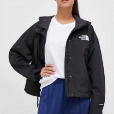 The North Face geaca femei, culoarea negru, de tranzitie, oversize