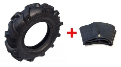 Cauciuc si camera motocultor 3.50-6 - 4PR PowerTool TopQuality foto