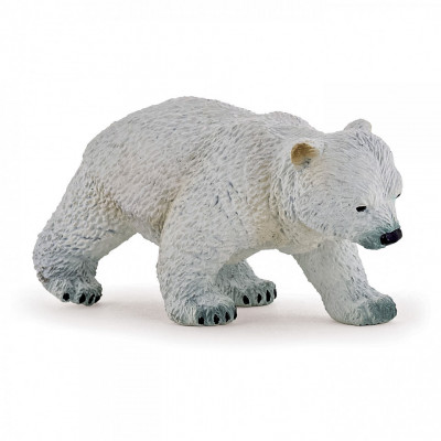 Papo figurina ursulet polar mergand foto