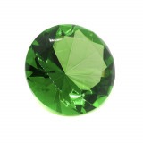 Cristal decorativ din sticla k9 diamant mare - 6cm verde