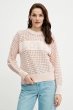 BOSS Orange pulover culoarea roz, light, 50510202