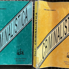 CRIMINALISTICA , VOL I - II de EMILIAN STANCU , 1995