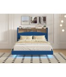 Pat Cod A013 Albastru 160X200 + Saltea 160x200