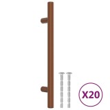 Manere de dulap, 20 buc., bronz, 128 mm, otel inoxidabil