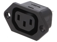 Conector Alimentare AC Mamă 10A 250V IEC 60320 IP30