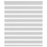 vidaXL Jaluzea tip zebra gri deschis lățime țesătură 130,9cm poliester