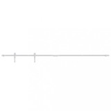 Cumpara ieftin Set glisare mini usa pentru dulap, alb, otel carbon, 183 cm