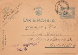 1942 Romania - CP intreg cu marca Cetatea Alba, stampila de cenzura TARGOVISTE 8