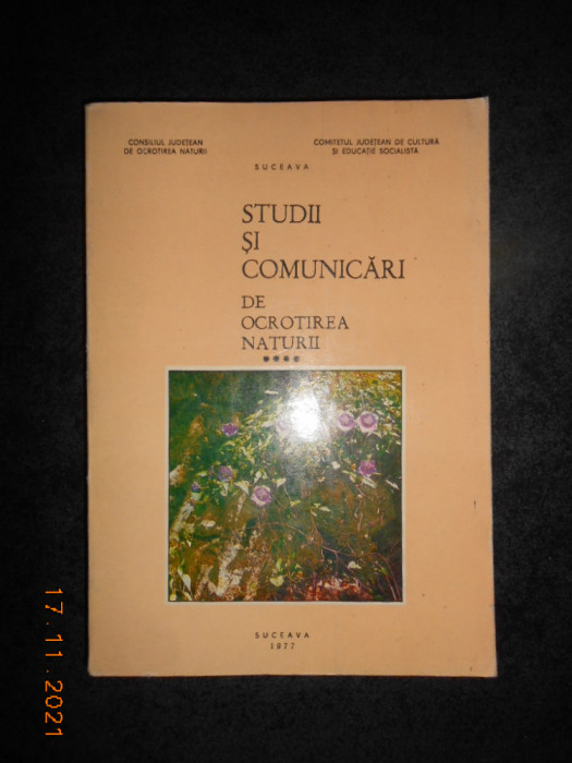 STUDII SI COMUNICARI DE OCROTIREA NATURII volumul 4 (1977)