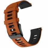 Curea silicon compatibila Huawei Watch GT 3 46mm, VD Very Dream&reg;, Telescoape QR, 22mm, Tiger Orange
