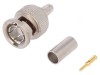 Conector BNC Tată 75&Omega; Crimpat PTFE Aurit