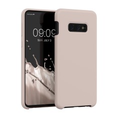 Husa Kwmobile pentru Samsung Galaxy S10e, Silicon, Crem, 47944.225 foto