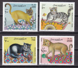 Somalia 1997 fauna pisici MI 624-627 MNH w58, Nestampilat