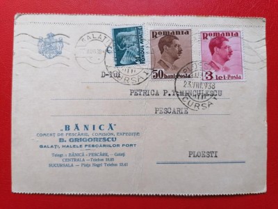 Galati Banica Comert de pescarie imprimat reclama foto