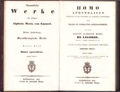 HST 978SPN Homo apostolicus 1842 tomus primus foto