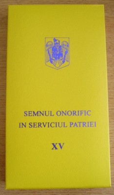 M3 C20 - Semnul onorific in serviciul patriei - 15 ani - subofiteri foto