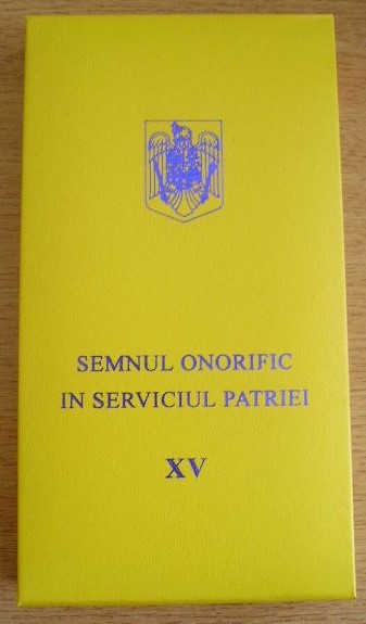 QW16 1 - decoratie - militar - Semnul onorific in serviciul patriei 15 ani
