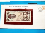 10 Bolivar 1981 Venezuela-in pliant de prezentare-RAR!-Oferta!