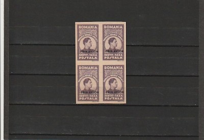 RO - FUNDATIA REGELE MIHAI 1947 &amp;ndash; SCUTIT DE TAXA POSTALA NDT H. GRI PRIN AVION foto