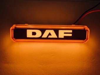 Lampa gabarit cu LOGO NEON Galben FR0260 DAF foto