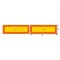 SET 2 PLACUTE REFLECTORIZANTE GALBEN/ROSU FLUORESCENT 565X196 MM ALUMINIU RF 70.01SHICO 64819