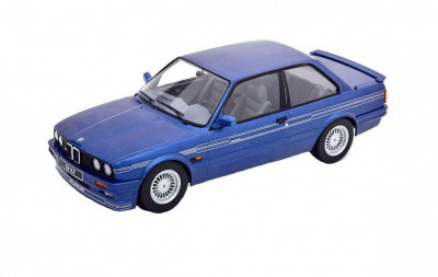 Macheta auto BMW E30 Alpina C2 2.7 blue 1988, 1:18 KK Scale foto