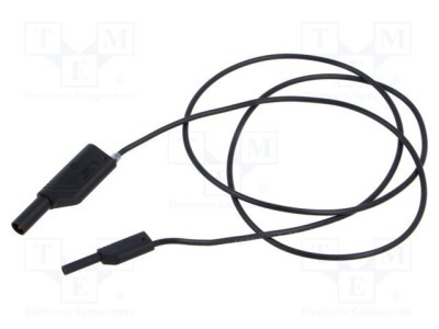 Cablu de măsurare 10A 1kV 1m negru HIRSCHMANN T&amp;amp;M foto
