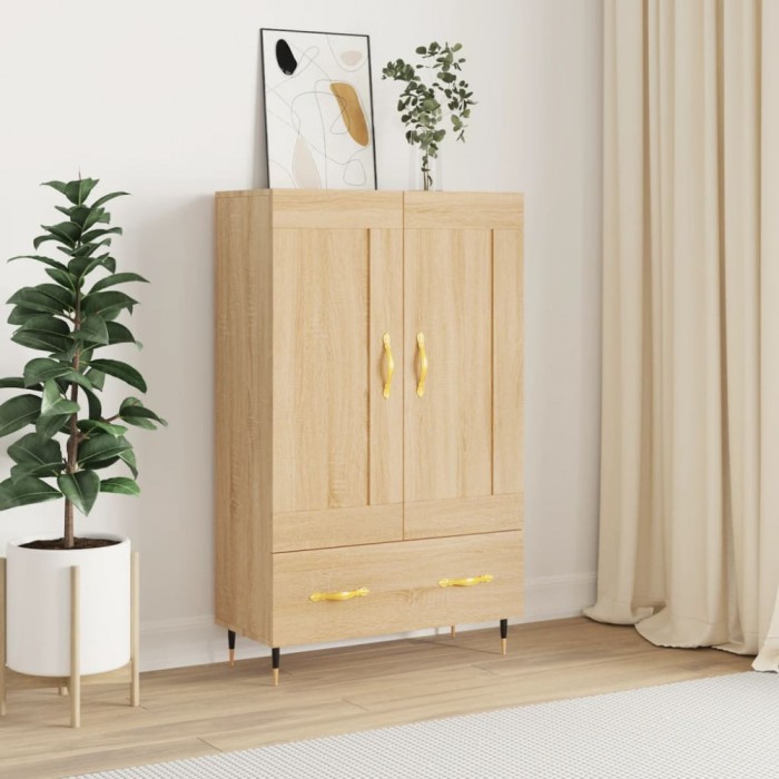vidaXL Dulap &icirc;nalt, stejar Sonoma, 69,5x31x115 cm, lemn prelucrat 830303