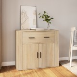 vidaXL Dulap, stejar sonoma, 80x33x70 cm, lemn compozit