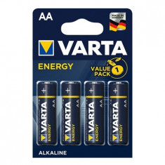 Set 4 baterii AA, R6, alcaline, Varta Energy, L102798