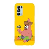 Husa compatibila cu Oppo A77 model Patrick Star, Silicon, TPU, Viceversa, Transparent, Carcasa
