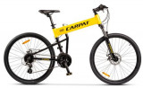 Cumpara ieftin Bicicleta Pliabila MTB-Folding CARPAT Hummer C2641S, 24 Viteze, Cadru Aluminiu, Roti 26inch, Frane pe Disc (Galben)