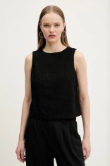 Abercrombie &amp; Fitch bluza din in culoarea negru, neted, KI140-5556