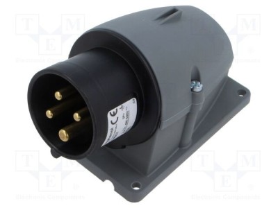 Conector AMPHENOL IP&amp;amp;S 16A 500V AC trifazat soclu tată IP44 foto