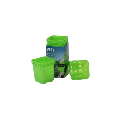 Set 20 ghivece rasad, 8x8 cm verzi foto