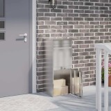 vidaXL Cutie pentru colet Negru 41 x 38 x 103 cm Oțel inoxidabil 874937