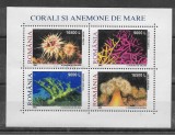 2002, LP 1577a-Corali si anemone, bloc de 4 marci