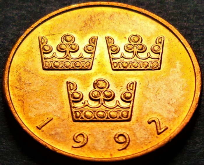 Moneda 50 ORE - SUEDIA, anul 1992 * cod 5277 A