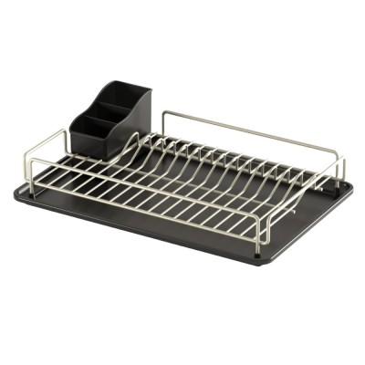 Suport pentru vase KB006, inox, argintiu + negru, 33 x 48 x 12 cm foto