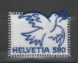 ELVETIA 2025 PORUMBELUL PACII - Serie 1 timbru autoadeziv - broderie Mi.3038 MNH**