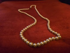 Colier &quot;perle&quot; vintage gablont anii &#039;70-&#039;80