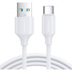 Cablu incarcare/transfer Joyroom S-UC027A9, USB/USB Type-C, 3A, 1m, Alb 120997
