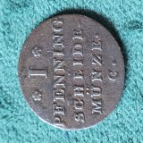 Germania I pfennig 1818 C , detalii