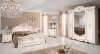 Dormitor Complet Alb Modern, MP Julia 4K: Pat 203x209, Sifonier 217cm, Comoda, Oglinda, Noptiere, MDF+PAL