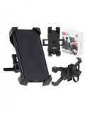 Suport Telefon cu 4 brate montaj pe Motocicleta sau Bicicleta culoare Neagra