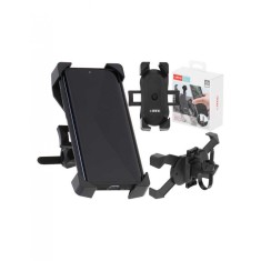 Suport Telefon cu 4 brate montaj pe Motocicleta sau Bicicleta culoare Neagra