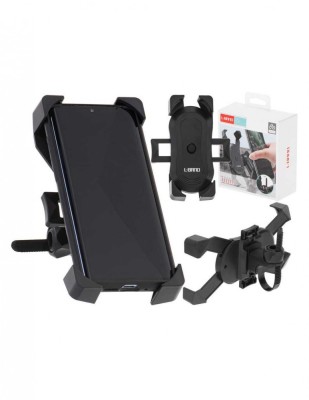 Suport Telefon cu 4 brate montaj pe Motocicleta sau Bicicleta culoare Neagra foto