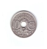 Moneda Franta 10 centimes 1934, stare foarte buna, curata