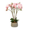 Decoratiune cu planta artificiala &ndash; Orhidee roz &ndash; 58 cm Best CarHome