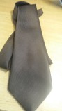 M3 CC3 1 - Cravata tip militar - culoare maro inchis - piesa de colectie